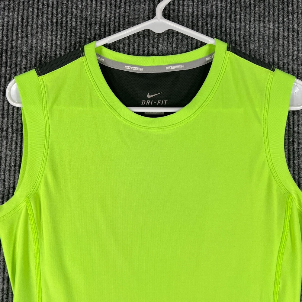 Nike Tank Top Shirt Womens Medium‎ Green Sleeveless Active Workout Gym Lift Run